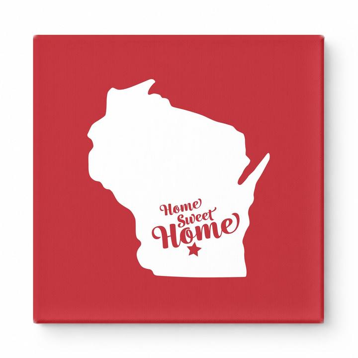 Home Sweet Milwaukee — Wisconsin State Silhouette