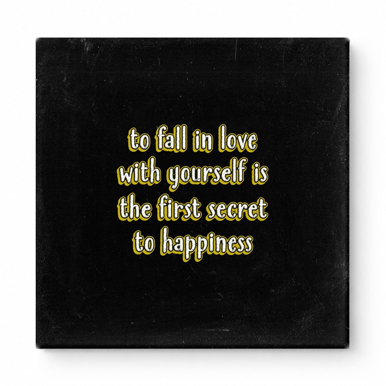 To Fall in Love with Yourself Is the First Secret to Happiness — Watercolor Wash