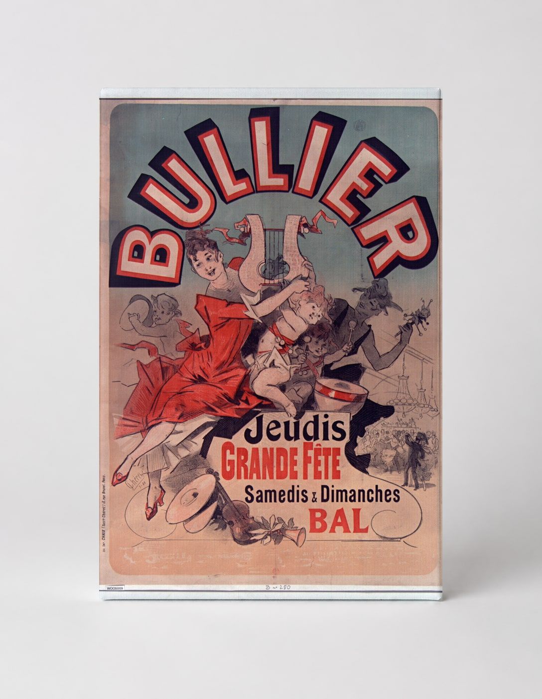 Bullier Grande Fete 1890s - Belle Époque French Dance Hall Vintage Poster Wall Art