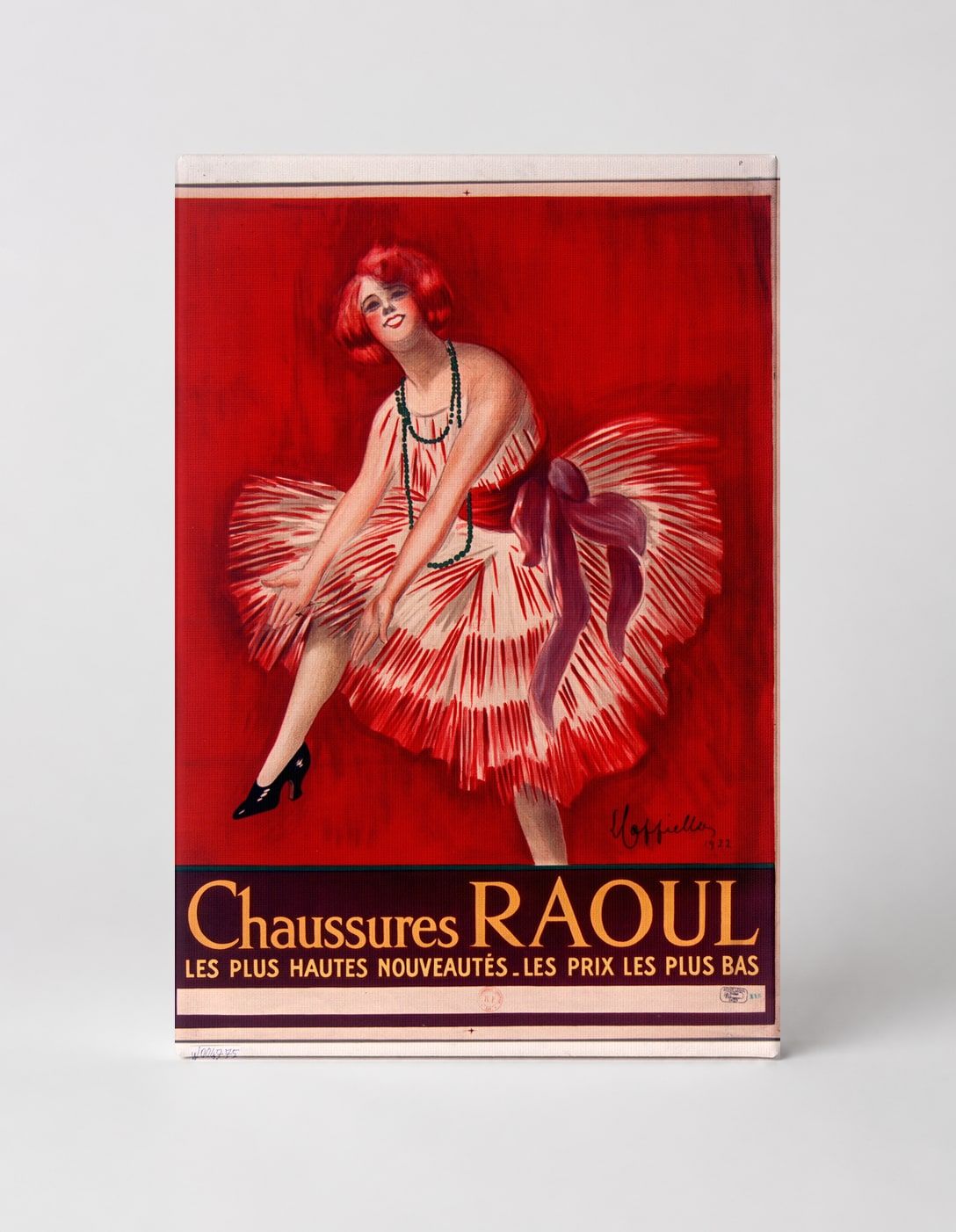 Chaussures Raoul 1920s French Fashion Vintage Poster Canvas Wall Art