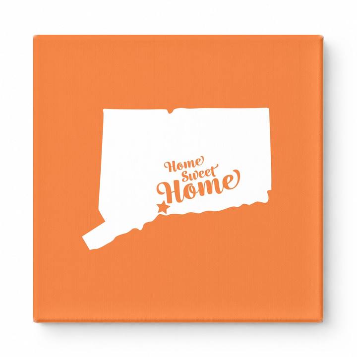 Home Sweet New Haven — Connecticut State Silhouette