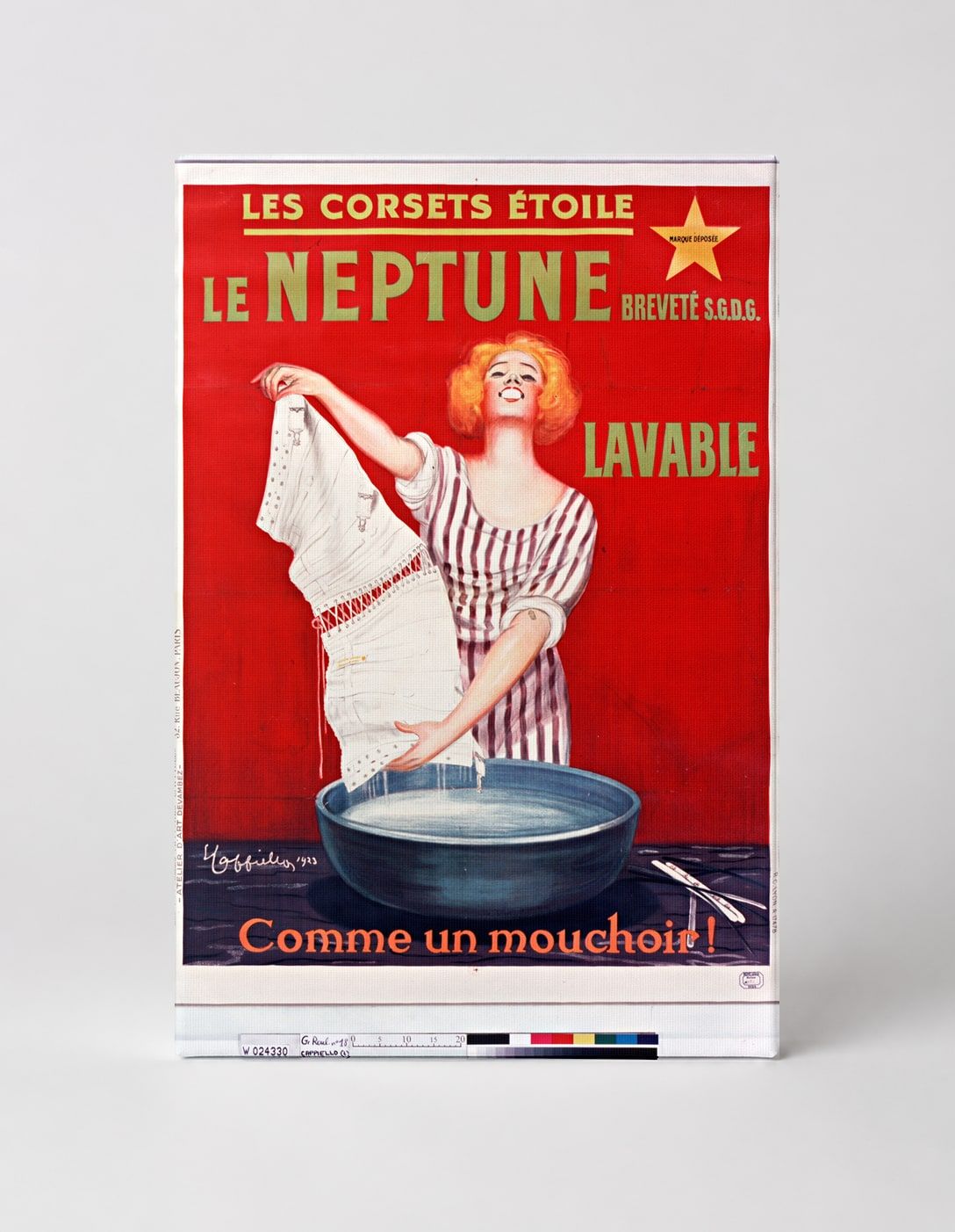 Le Neptune Corset 1913 - Belle Époque French Advertising Vintage Poster Wall Art