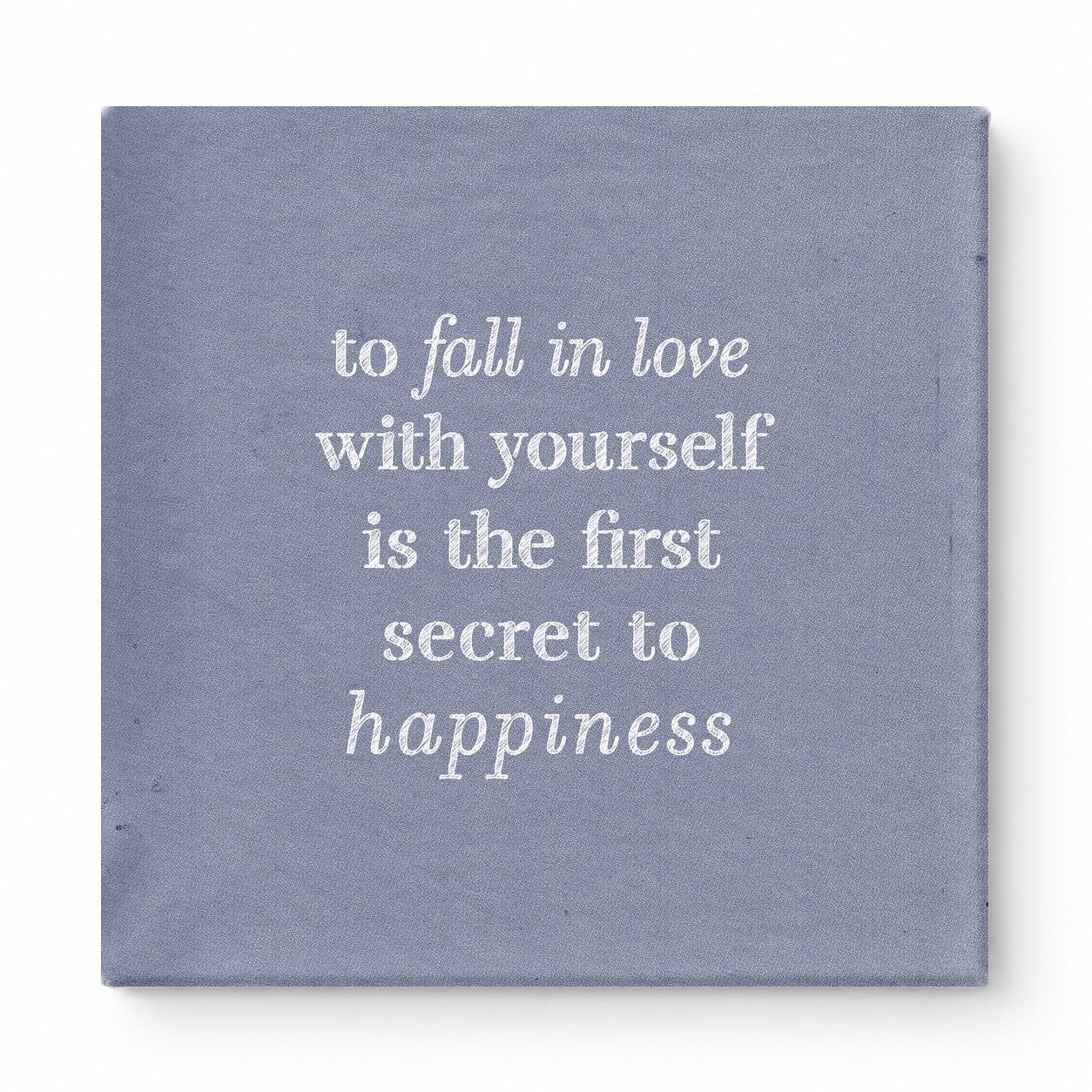 To Fall in Love with Yourself Is the First Secret to Happiness — Watercolor Wash