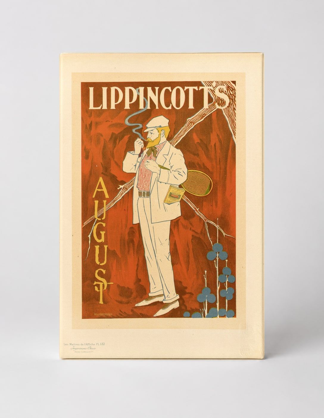 Lippincott's August 1895 - Victorian Magazine Vintage Poster Wall Art