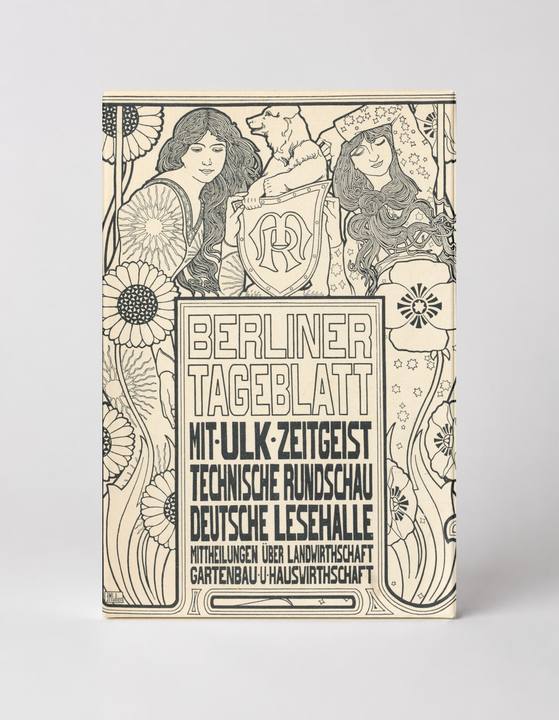 Berliner Tageblatt 1900s - Art Nouveau German Newspaper Vintage Poster Wall Art