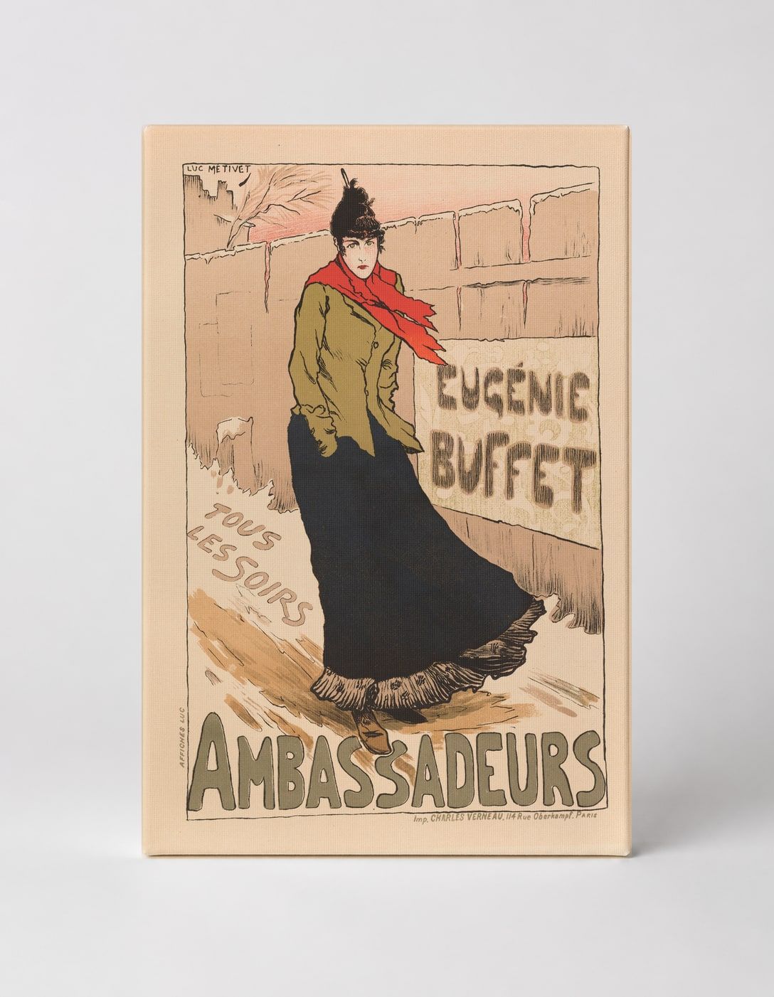 Eugénie Buffet Ambassadeurs 1890s – Belle Époque Vintage Poster Wall Art