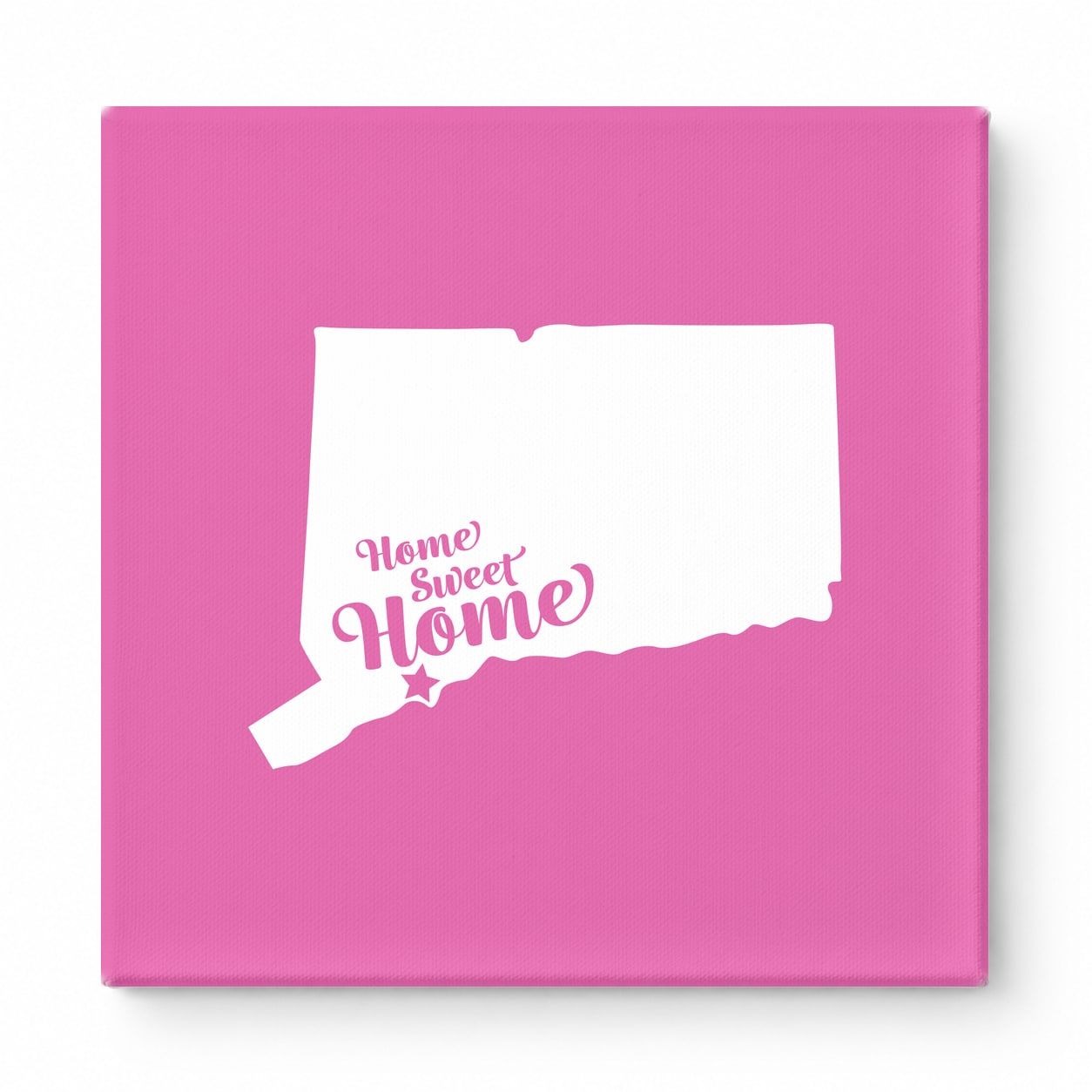 Home Sweet Waterbury — Connecticut State Silhouette