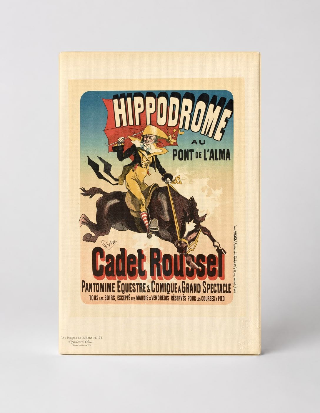 Hippodrome au Pont de l'Alma Cadet Roussel 1890s - Belle Époque Vintage Poster Wall Art