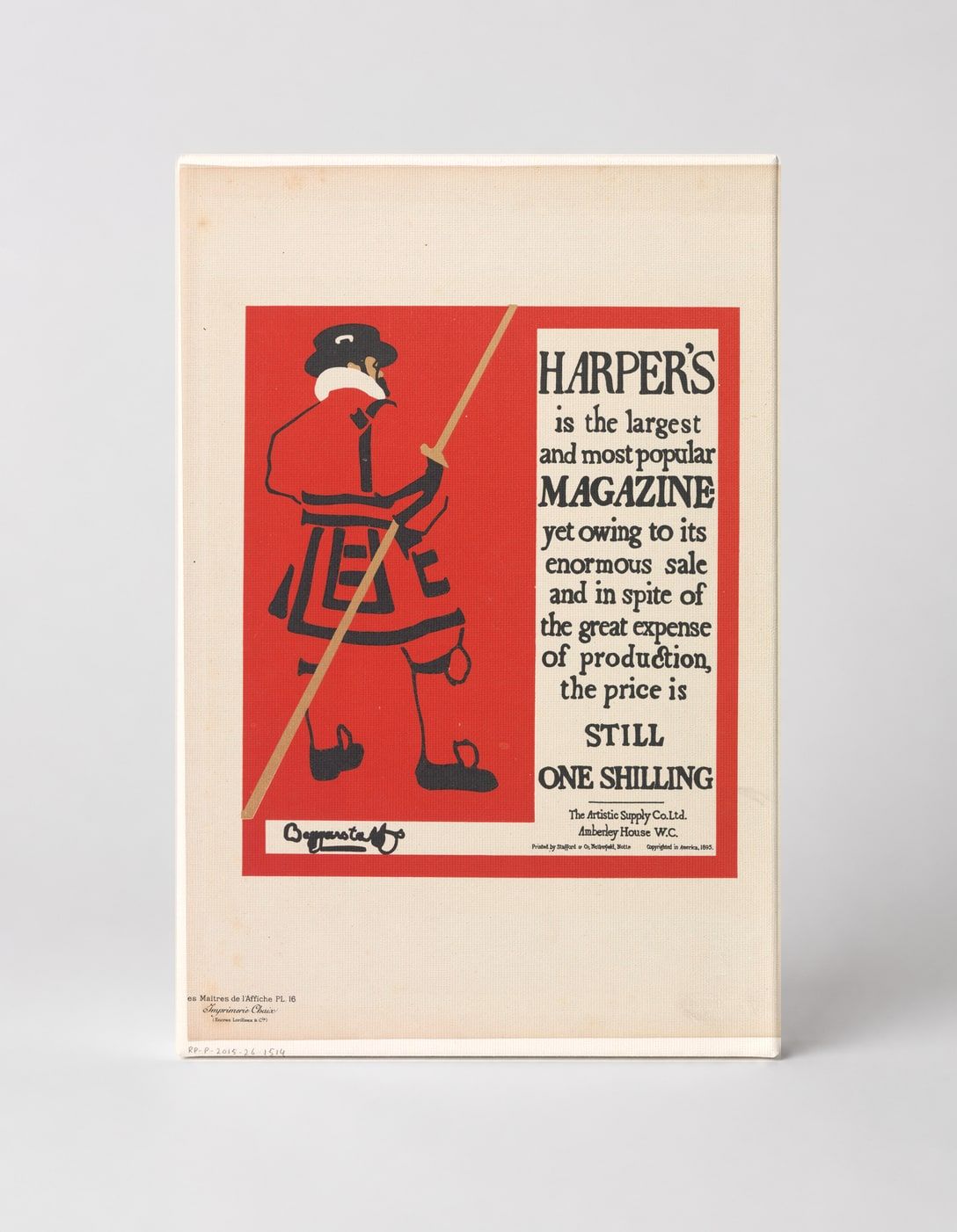 Harper's Magazine 1890s Victorian Advertising Vintage Poster Canvas Wall Art