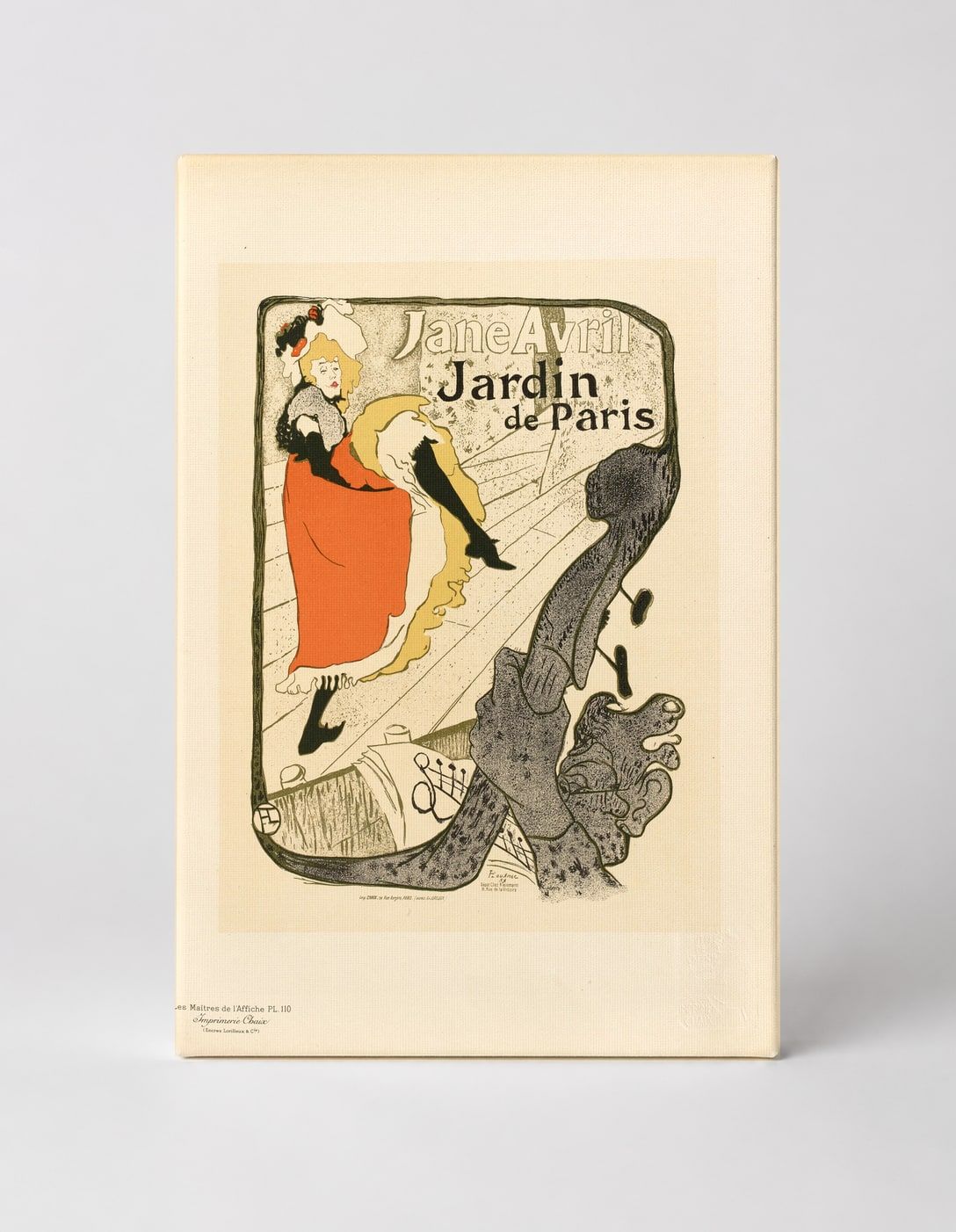 Jane Avril Jardin de Paris 1893 - Belle Époque Vintage Poster Wall Art