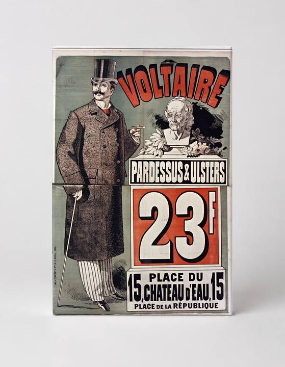 Voltaire Pardessus & Ulsters 1880s French Fashion Vintage Poster Wall Art