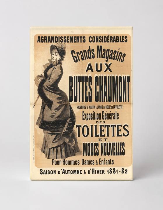Buttes Chaumont 1881 Grand Magasins - French Victorian Vintage Poster Wall Art