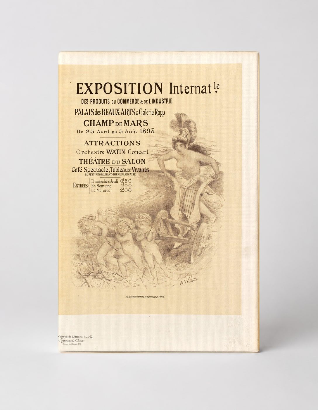 Exposition Internationale 1895 Champ de Mars - Belle Époque Vintage Poster Wall Art