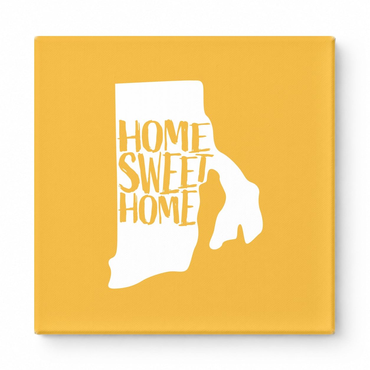 HOME SWEET HOME — Rhode Island State Silhouette