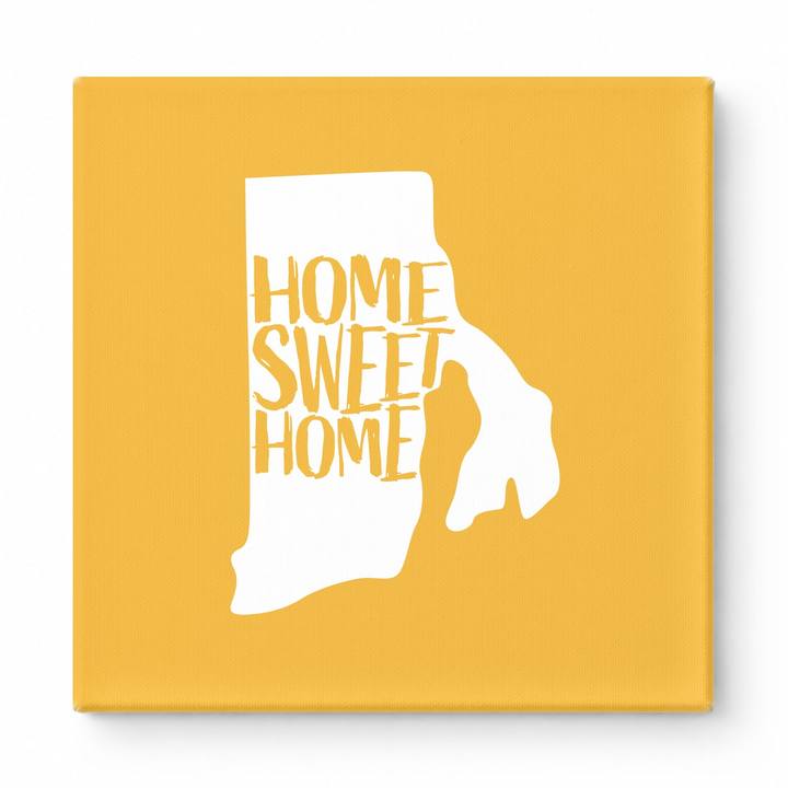 HOME SWEET HOME — Rhode Island State Silhouette