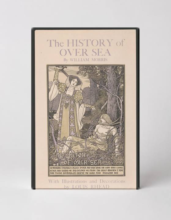 The History of Over Sea by William Morris 1900 - Victorian Fantasy Vintage Poster Wall Art