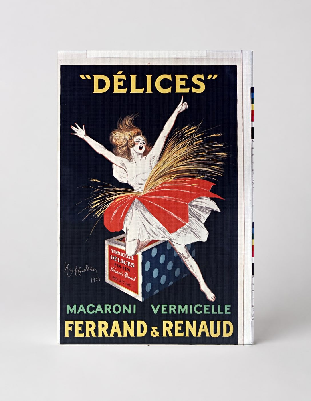 Délices Macaroni Vermicelle Ferrand & Renaud 1923 - Belle Époque Vintage Poster Wall Art