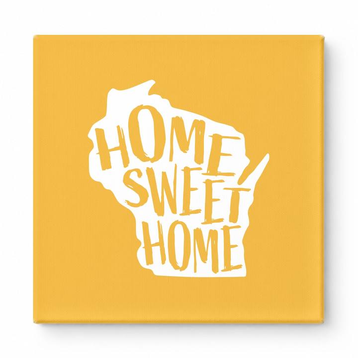 HOME SWEET HOME — Wisconsin State Silhouette