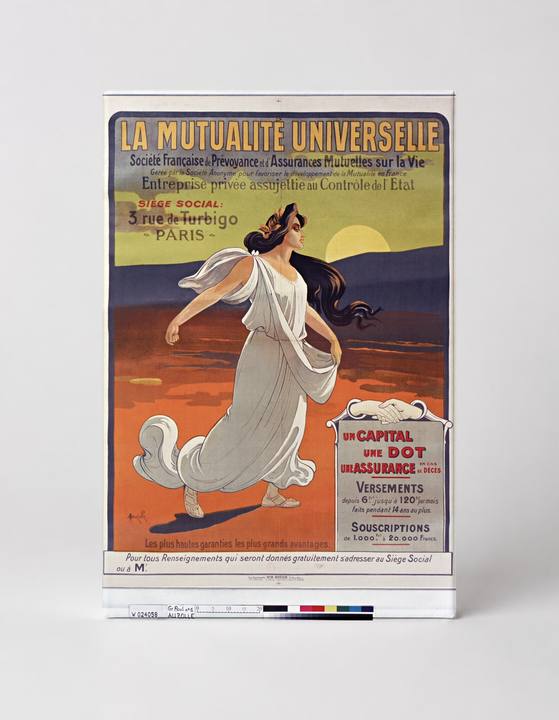 La Mutualité Universelle 1900 - Art Nouveau French Insurance Vintage Poster Wall Art