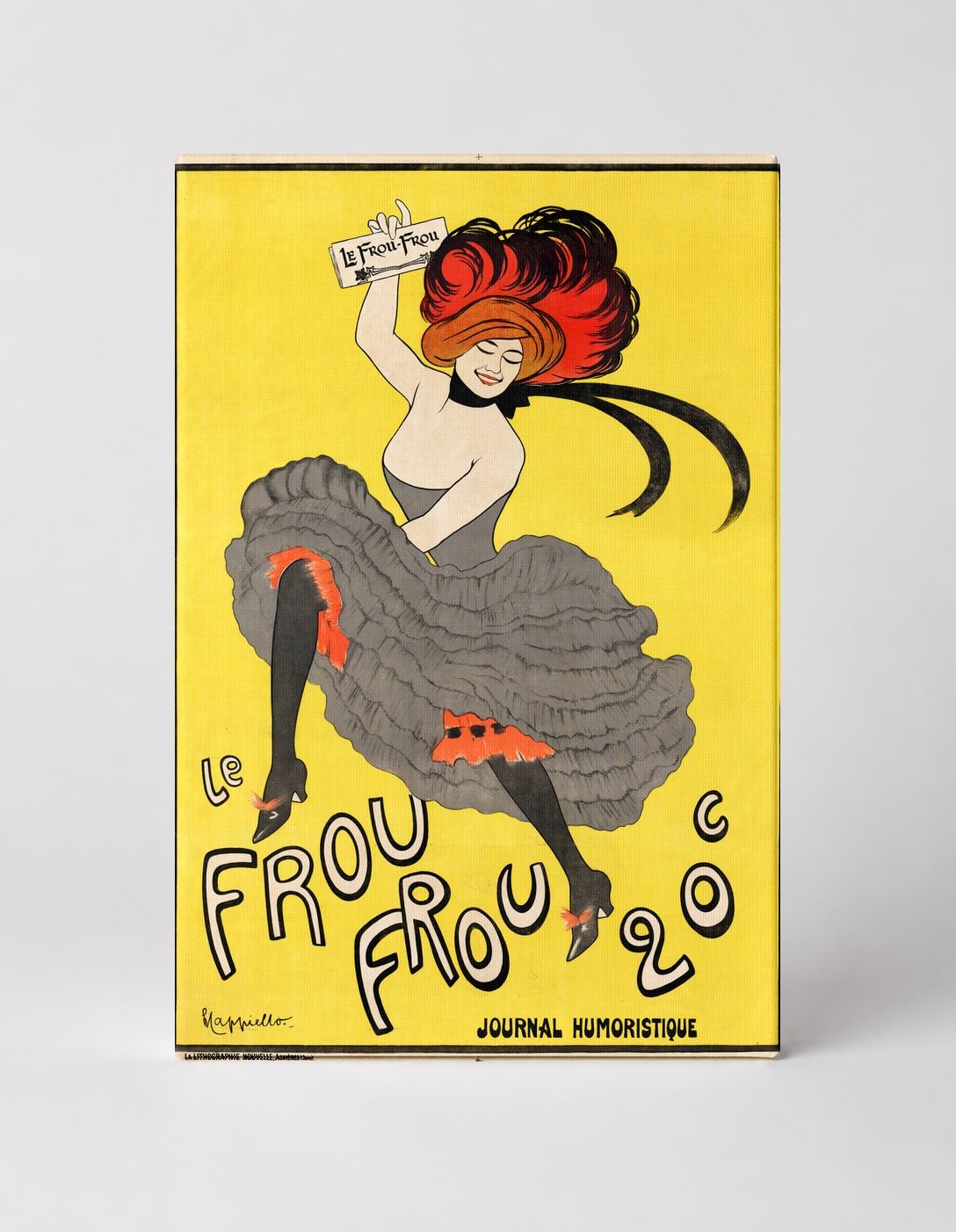 Le Frou Frou Journal Humoristique 1899 - Belle Époque Vintage Poster Wall Art