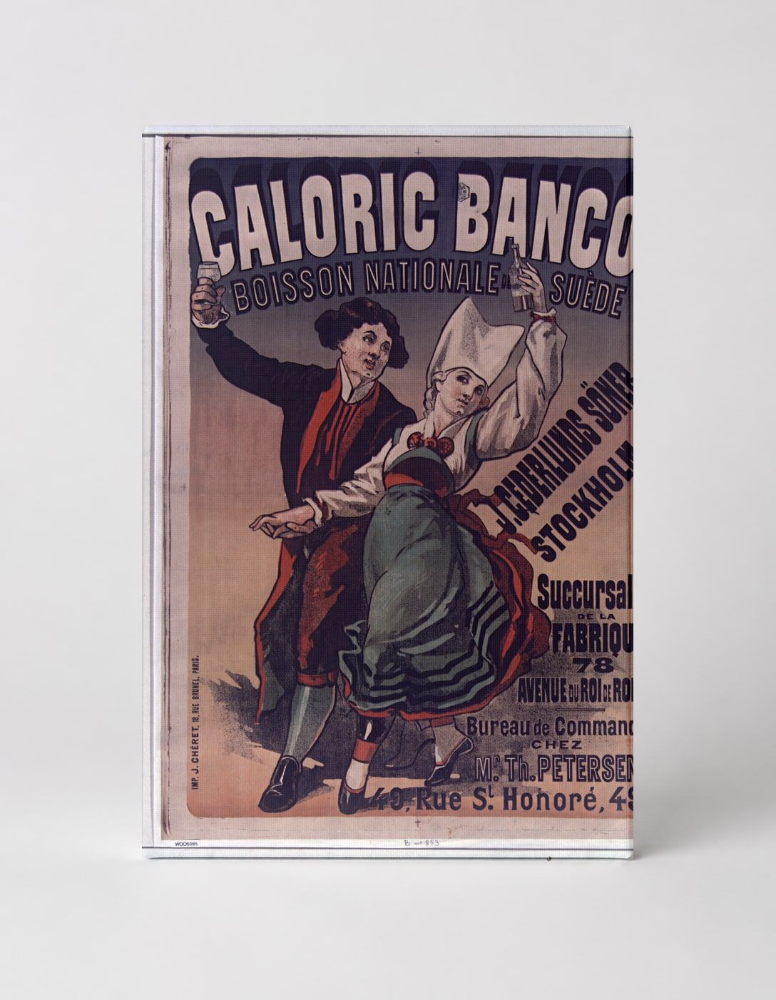 Caloric Banco Boisson Nationale Suede 1890s - Belle Epoque Vintage Poster Wall Art