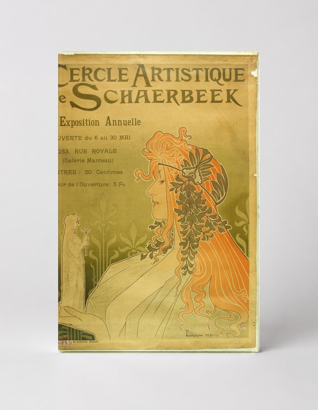 Cercle Artistique de Schaerbeek 1900 - Art Nouveau Vintage Poster Wall Art