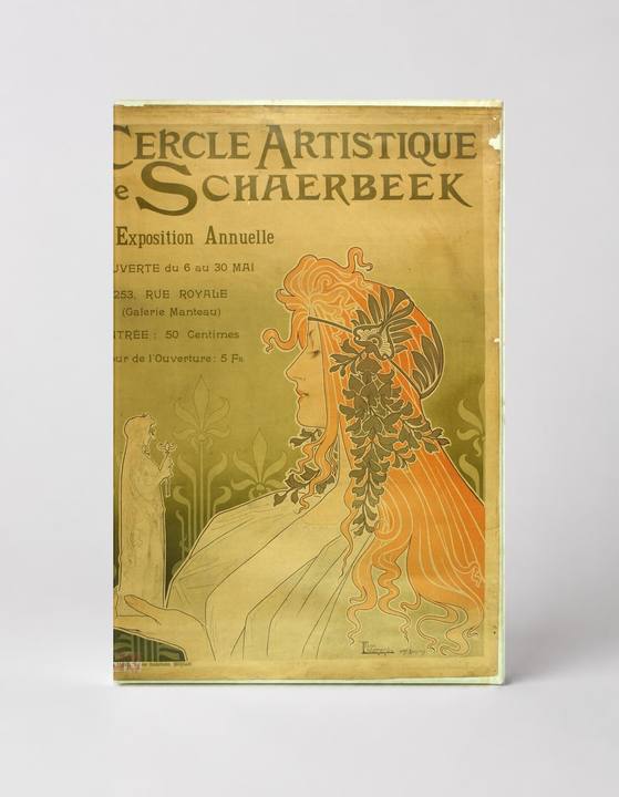 Cercle Artistique de Schaerbeek 1900 - Art Nouveau Vintage Poster Wall Art