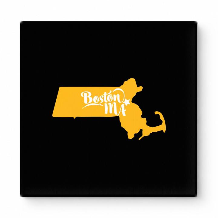 Home Sweet Boston — Massachusetts State Silhouette