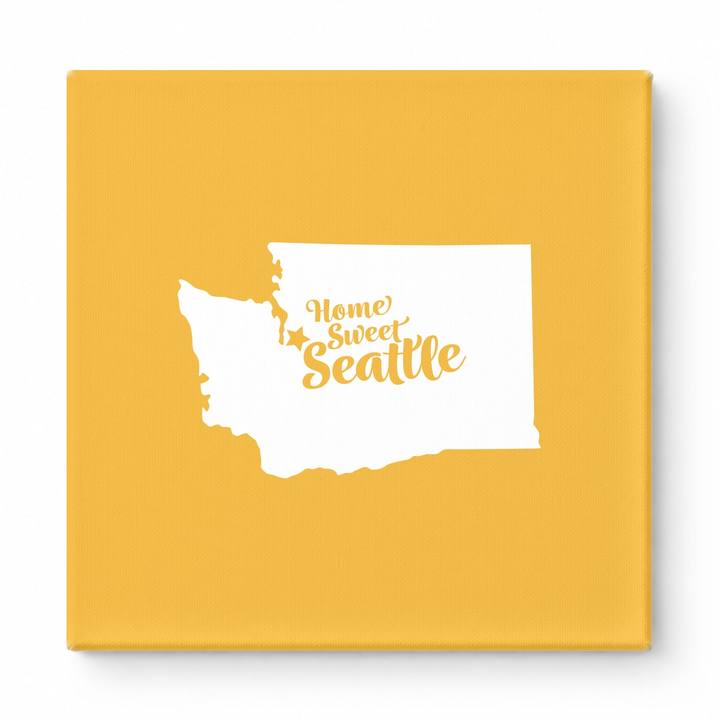 Home Sweet Seattle — Washington State Silhouette