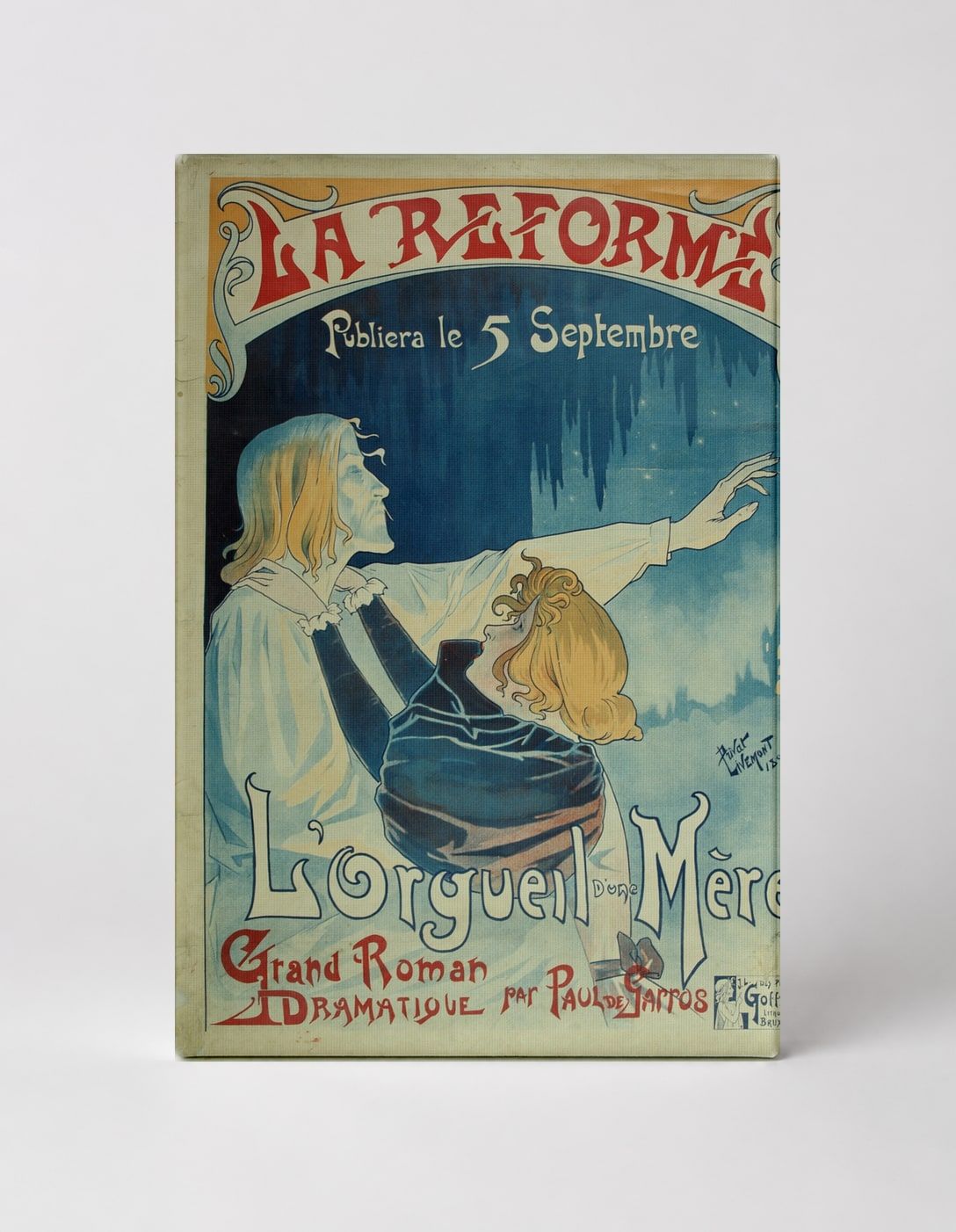 L'Orgueil d'une Mère 1896 - Art Nouveau French Vintage Poster Wall Art