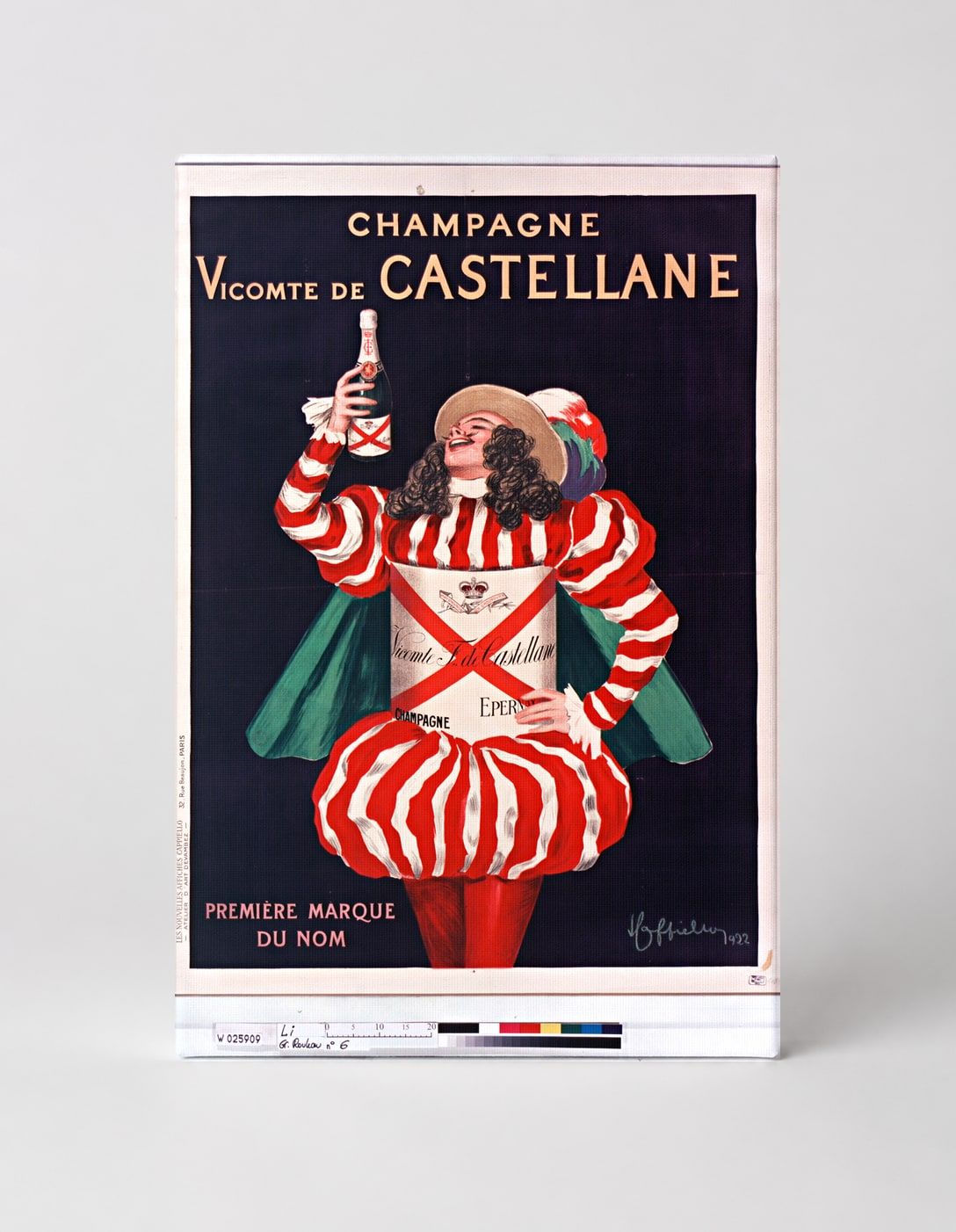 Champagne Vicomte de Castellane Vintage French Advertising Poster Canvas Wall Art