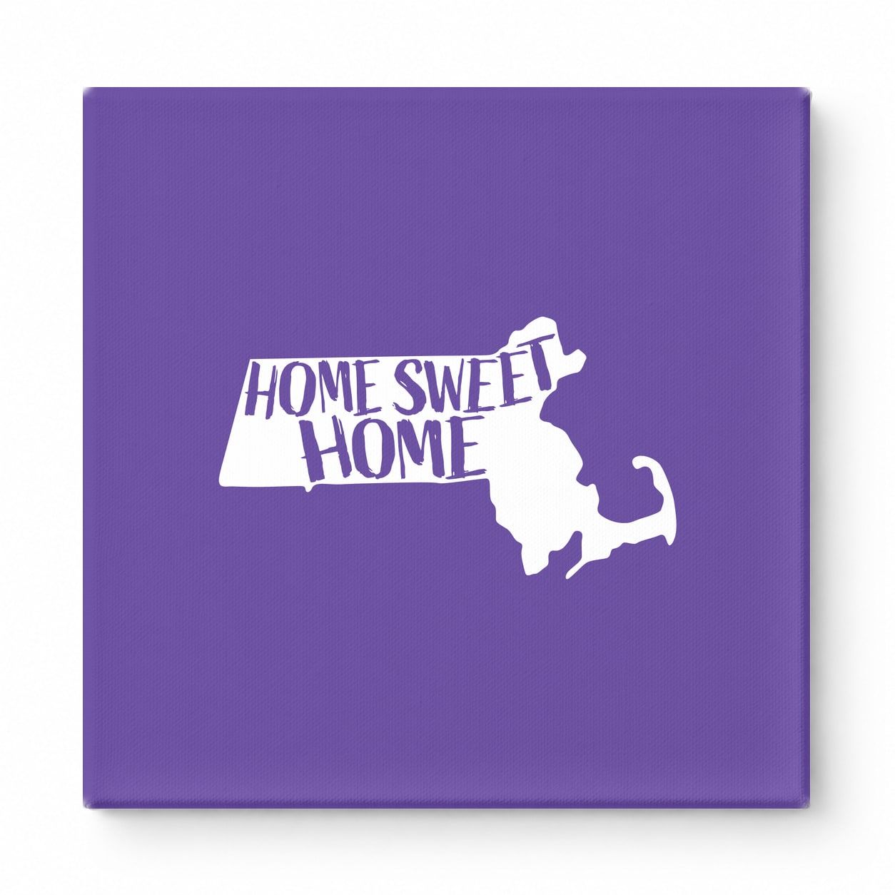 HOME SWEET HOME — Massachusetts State Silhouette