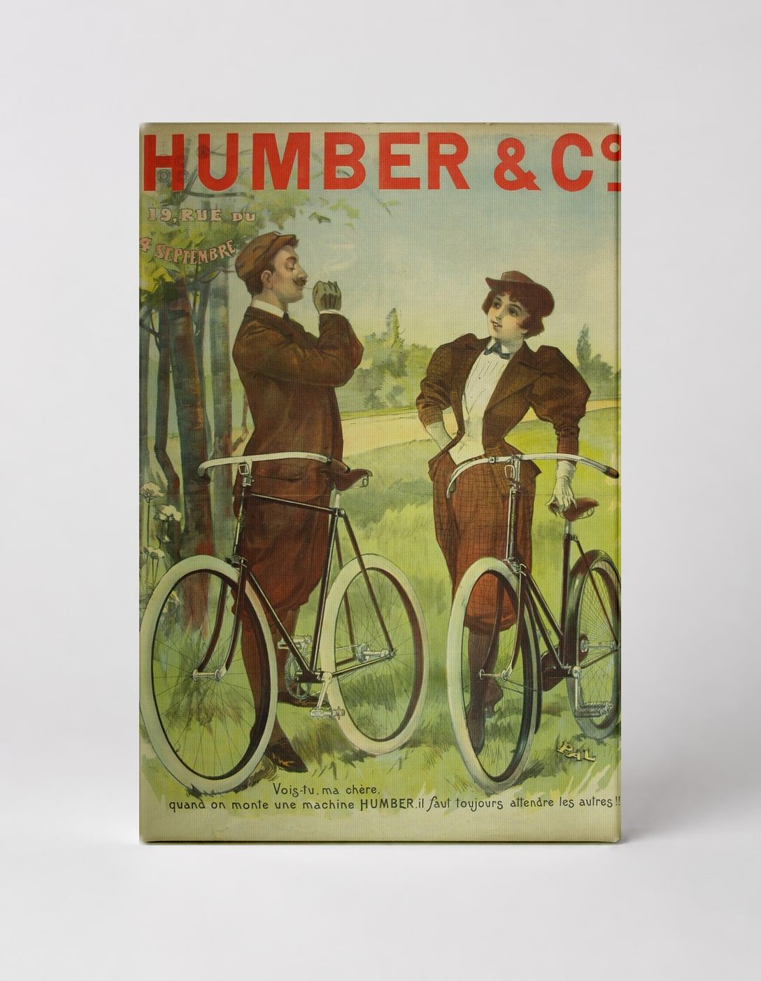 Humber & Co. Bicycles 1890s - Belle Époque Vintage Poster Wall Art
