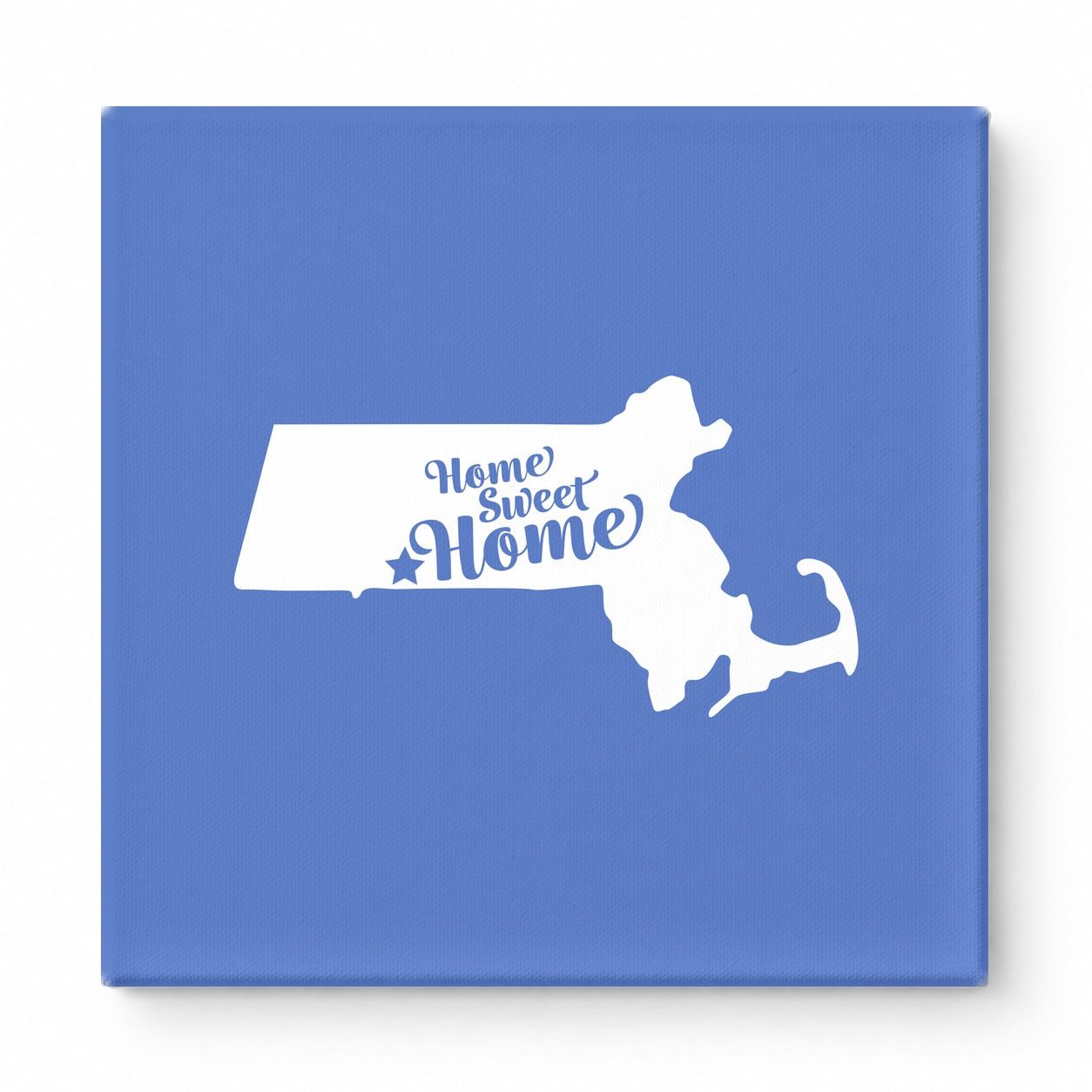home sweet Home — Massachusetts State Silhouette