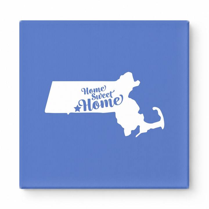 home sweet Home — Massachusetts State Silhouette