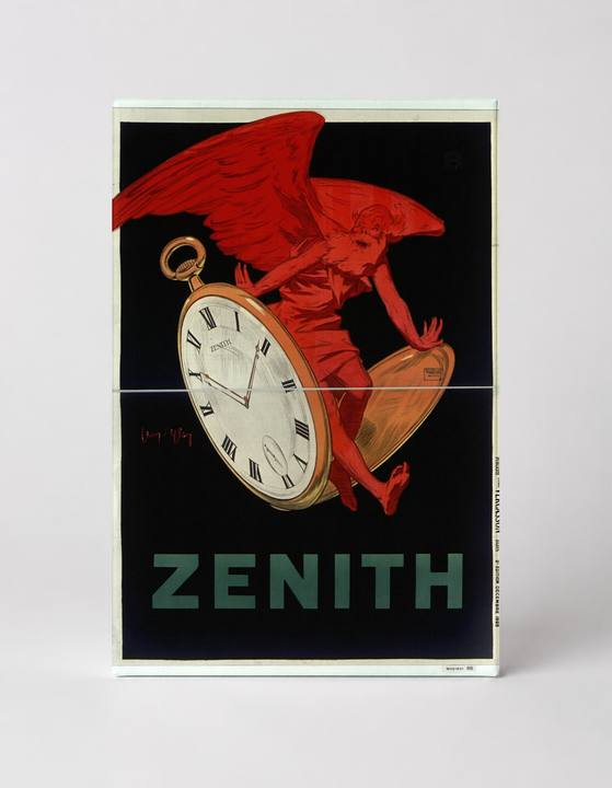 Zenith Pocket Watch Vintage Advertising Poster Canvas Wall Art