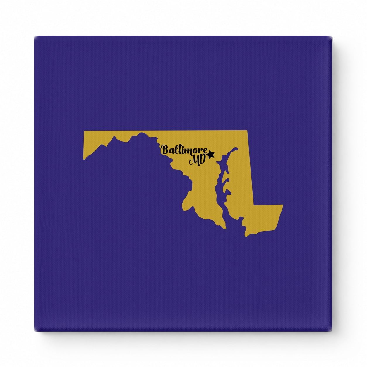 Home Sweet Baltimore — Maryland State Silhouette