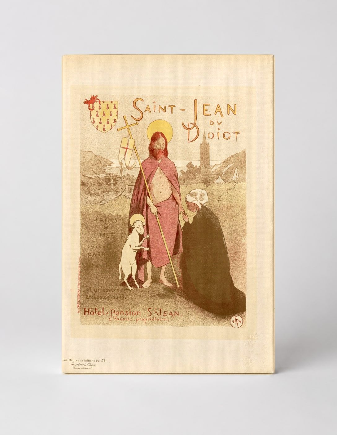 Saint-Jean du Doigt 1897 - Belle Époque French Religious Travel Poster Wall Art
