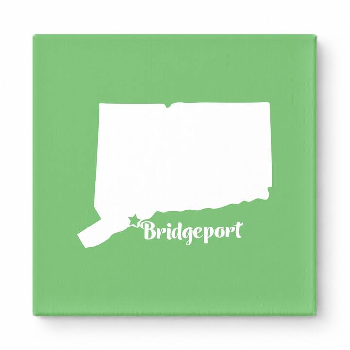 Home Sweet Bridgeport — Connecticut State Silhouette