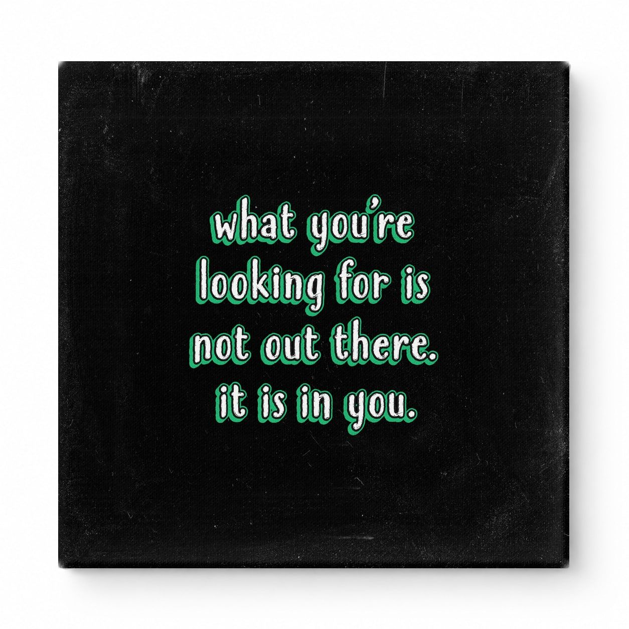 What You're Looking for Is Not Out There. It Is in You — Geometric Faceted Crystal