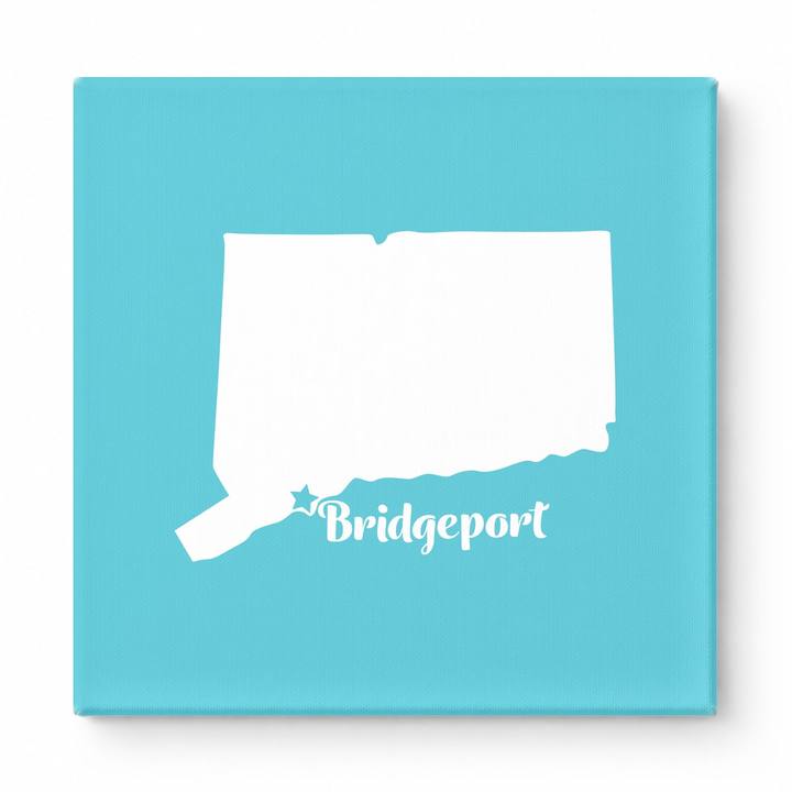 Home Sweet Bridgeport — Connecticut State Silhouette