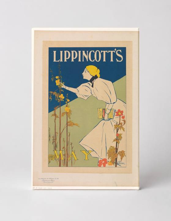 Lippincott's May 1895 - Art Nouveau Vintage Magazine Poster Wall Art
