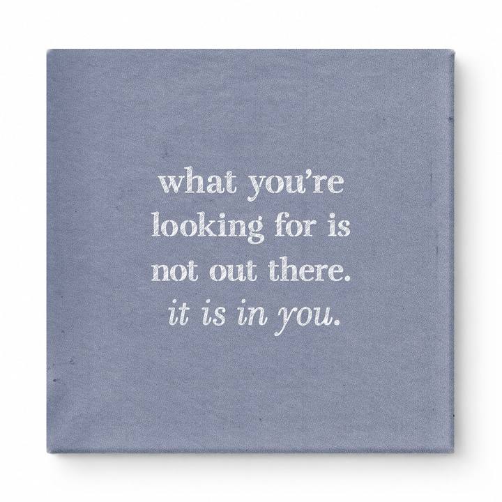 What You're Looking for Is Not Out There. It Is in You — Geometric Faceted Crystal
