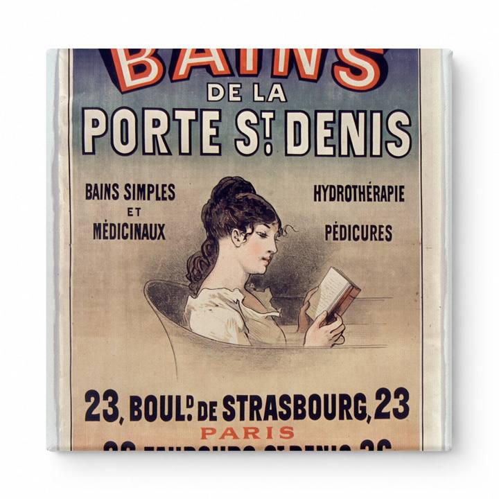 Bains de la Porte St. Denis 1890s - Belle Époque Vintage Poster Wall Art