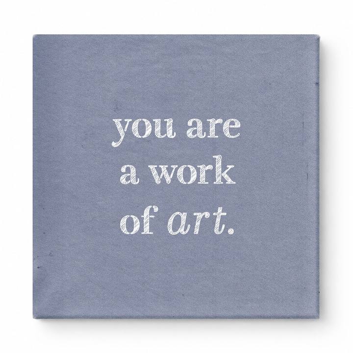 You Are a Work of Art — Watercolor Wash