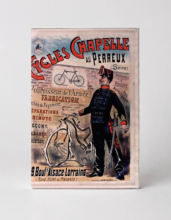 Cycles Chapelle Au Perreux 1890s - French Bicycle Vintage Poster Wall Art