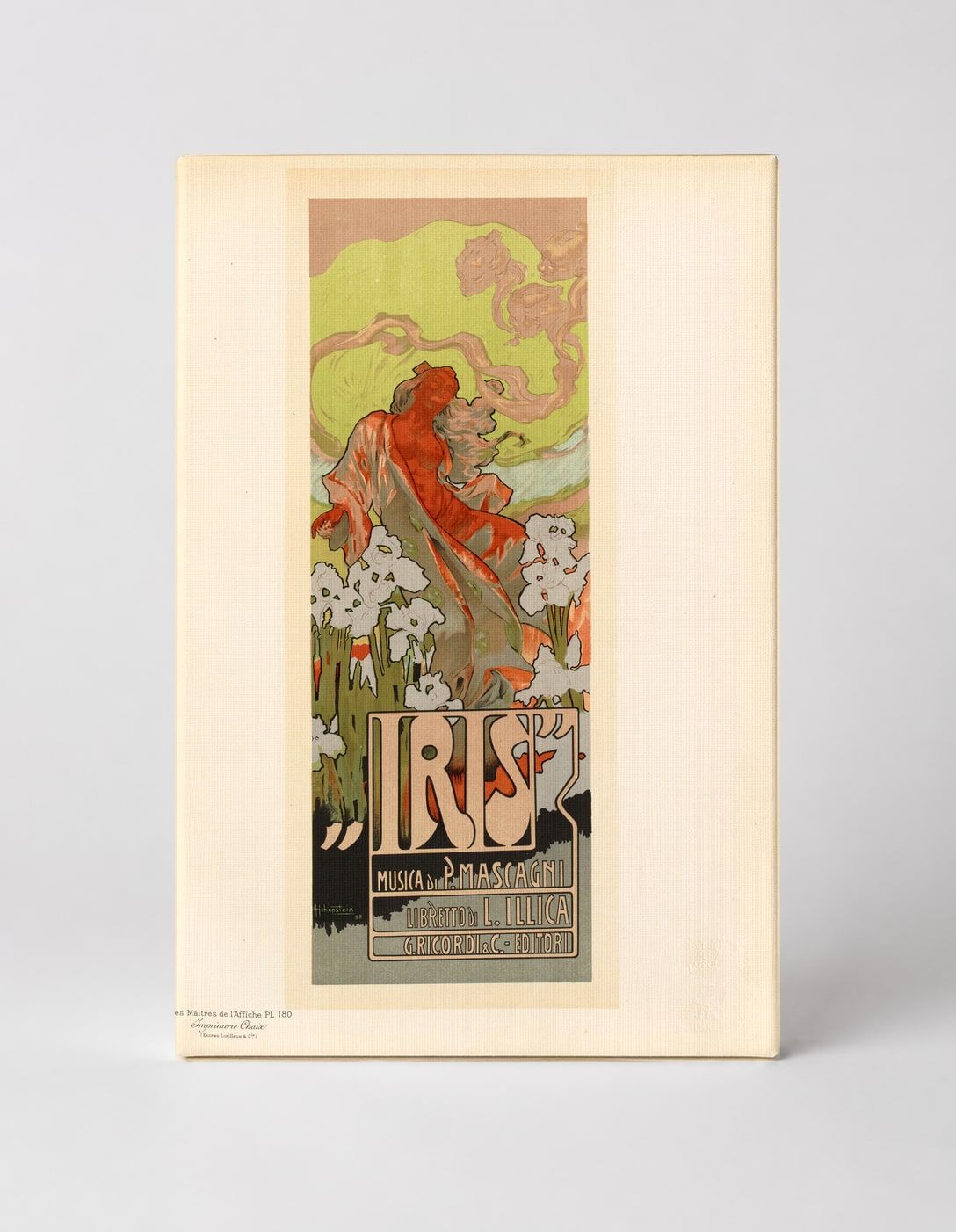 Iris Opera 1898 - Art Nouveau Vintage Poster Canvas Wall Art