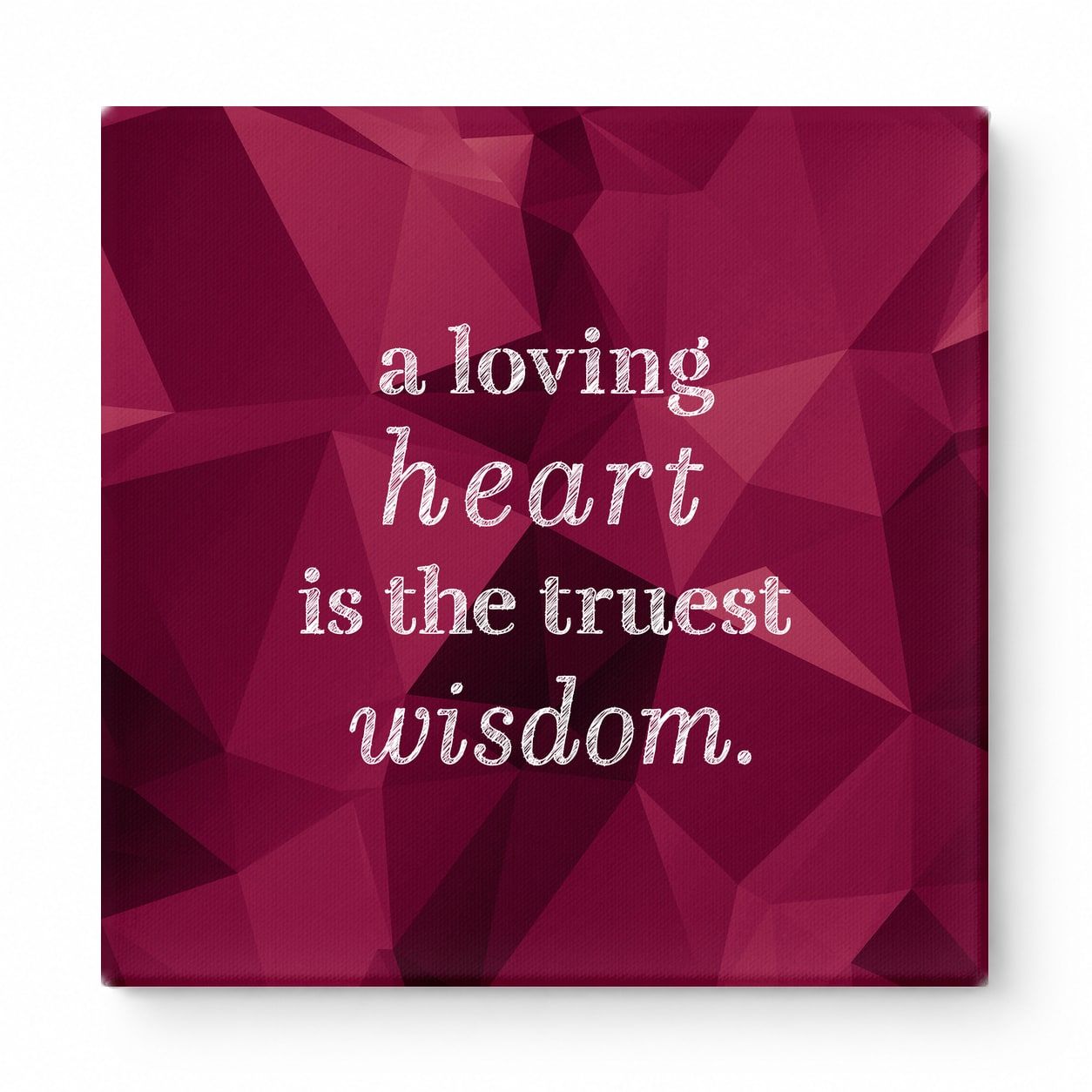 A Loving Heart Is the Truest Wisdom — Geometric Low-Poly