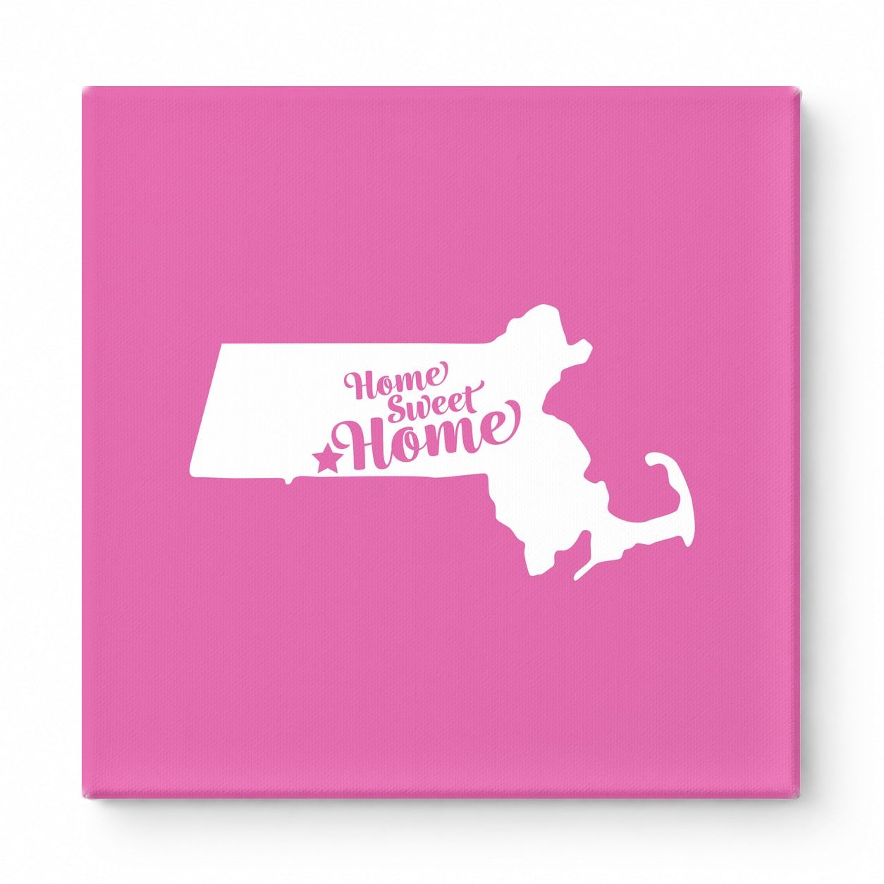 home sweet home — Massachusetts State Silhouette