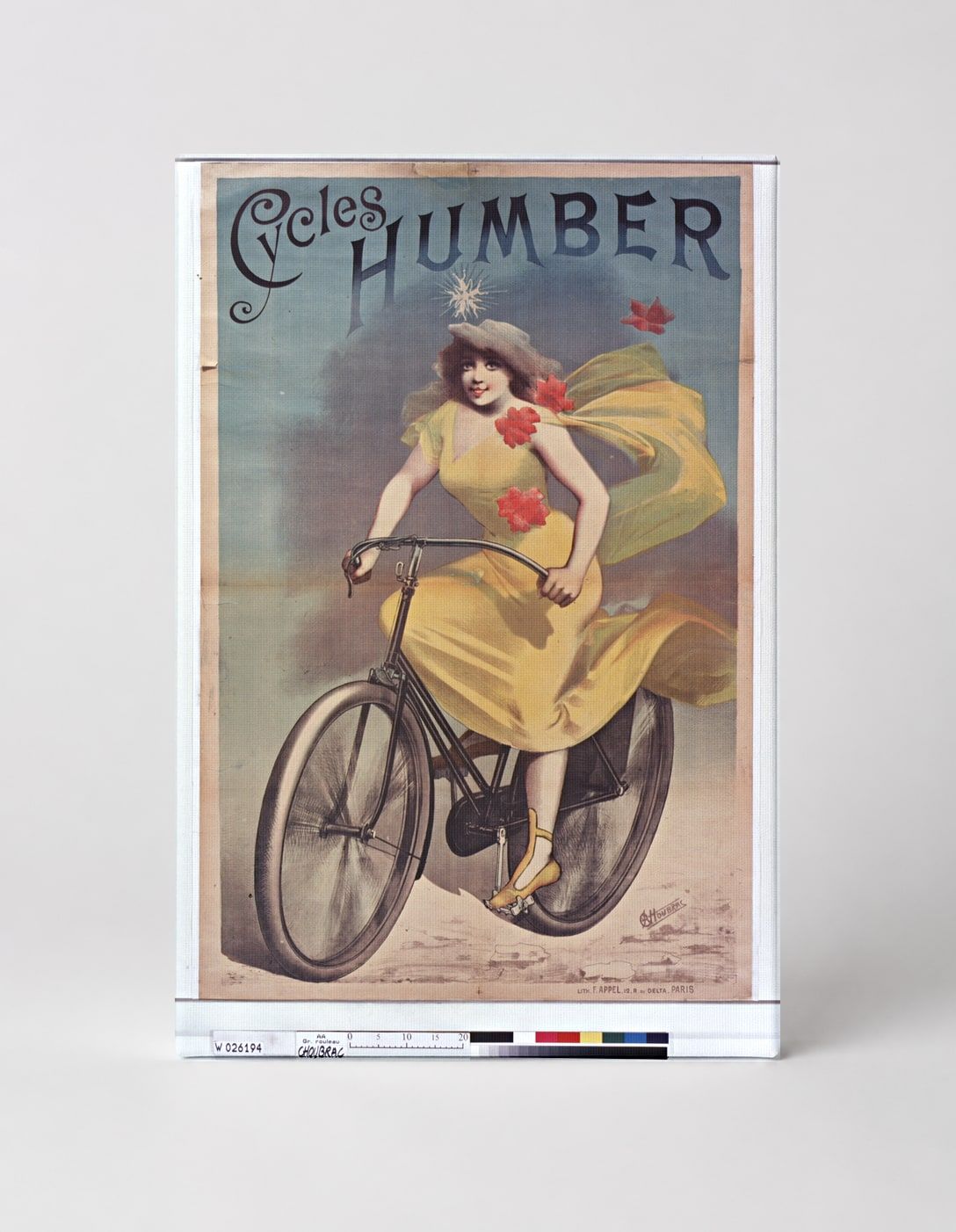 Cycles Humber Vintage Bicycle Poster - Belle Époque Canvas Wall Art